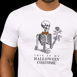 Skeleton Dit is mijn Halloween kostuum T-shirt