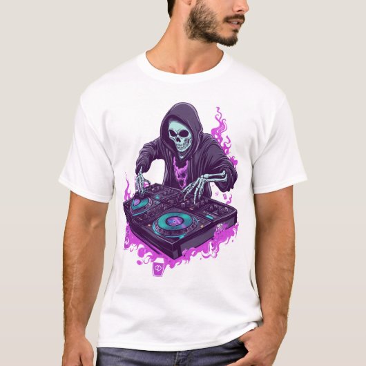  Skeleton DJ T-shirt (Voorkant)