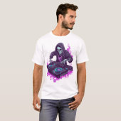  Skeleton DJ T-shirt (Voorkant volledig)