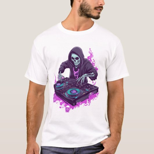 Skeleton DJ T-shirt (Voorkant)