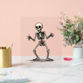 Skeleton Doing The Dab - Grappige Halloween Dance Acryl Bord (Huwelijk)