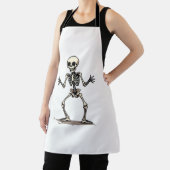 Skeleton Doing The Dab - Grappige Halloween Dance Schort (Insitu)