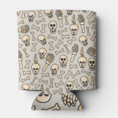 Skeleton Doodles:  textielpatroon. Blikjeskoeler (Achterkant)