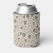 Skeleton Doodles:  textielpatroon. Blikjeskoeler (Blikje Achterkant)
