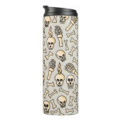 Skeleton Doodles: textielpatroon. Thermosbeker (Geroteerd rechts)