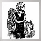 "Skeleton Drager Fish" ongeveer begin 1900 Mexico Poster (Voorkant)