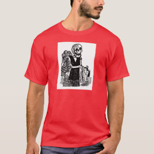 "Skeleton Drager Fish" ongeveer begin jaren 1900 T-shirt
