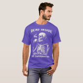 Skeleton Drink Coffee T-shirt (Voorkant volledig)