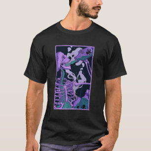 Skeleton Drink giftige Gothic Occult Art T-shirt