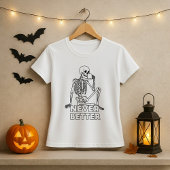 Skeleton Drink koffie nooit beter T-shirt