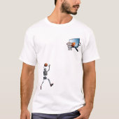 Skeleton Dunk Basketball T-shirt (Voorkant)