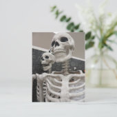 Skeleton Duo Briefkaart (Staand voorkant)