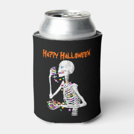 Skeleton Eating Halloween Snoep Blikjeskoeler