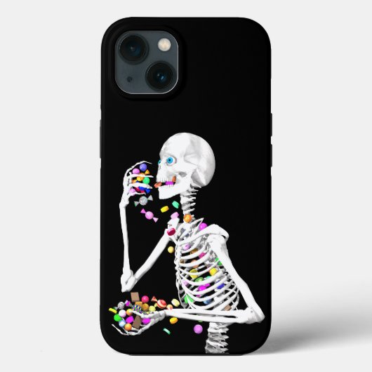 Skeleton Eating Halloween Snoep Case-Mate iPhone Case (Achterkant)