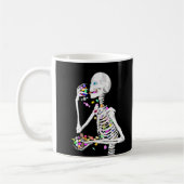 Skeleton Eating Halloween Snoep Koffiemok (Links)