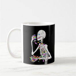 Skeleton Eating Halloween Snoep Koffiemok