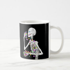 Skeleton Eating Halloween Snoep Koffiemok