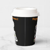 Skeleton Eating Halloween Snoep Papieren Bekers (Rechts)