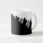 Skeleton Een hoorn die muziek maakt Grote Koffiekop (Voorkant rechts)