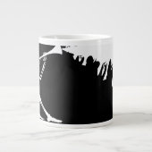 Skeleton Een hoorn die muziek maakt Grote Koffiekop (Voorkant)