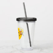 Skeleton Een Koude Voor De Oude Een Bierverjaardag Acryl Drinkbeker (Links)