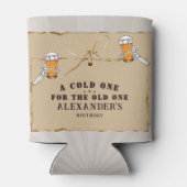 Skeleton Een Koude Voor De Oude Een Bierverjaardag Blikjeskoeler (Achterkant)