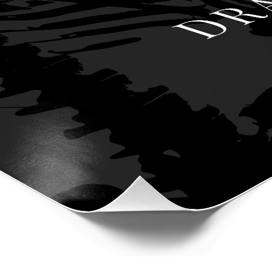 Skeleton Elegant Gothic Wedding Favors Perfect Poster (Hoek)