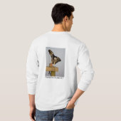 Skeleton en Pole, heb je aas? T-shirt (Achterkant volledig)