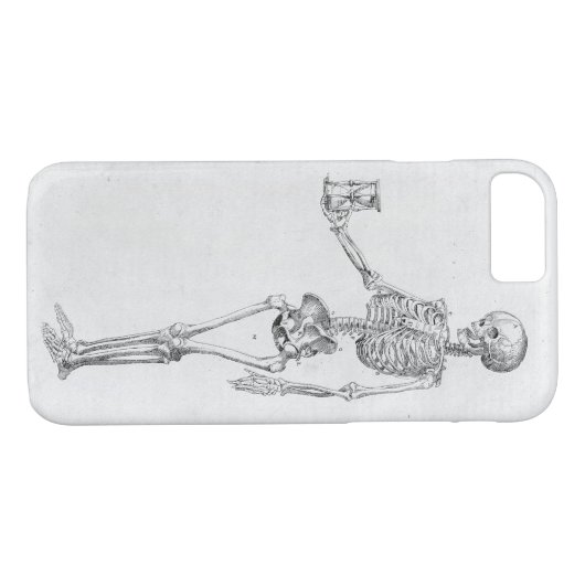 Skeleton Engraving iPhone Case (Achterkant (Horizontaal))