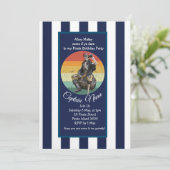 Skeleton Epic Pirate Party Kaart (Staand voorkant)