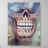 Skeleton Face 20" x 24" Poster (Voorkant)