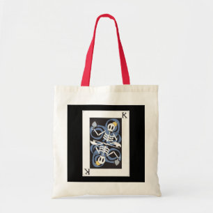 SKELETON FACE-KAART TOTE BAG