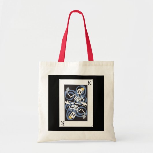 SKELETON FACE-KAART TOTE BAG (Voorkant)