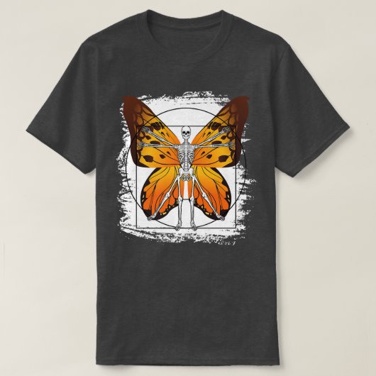 Skeleton Fairy Fantasy Grunge Aesthetische Gothic T-shirt (Design voorkant)