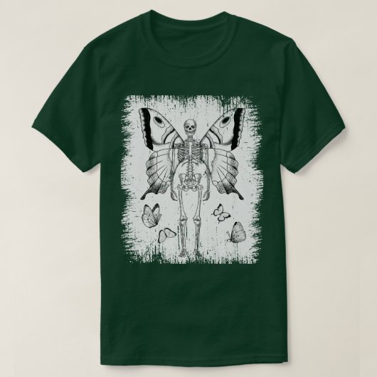 Skeleton Fairy Grunge Fairycore Aesthetische Gothi T-shirt (Design voorkant)
