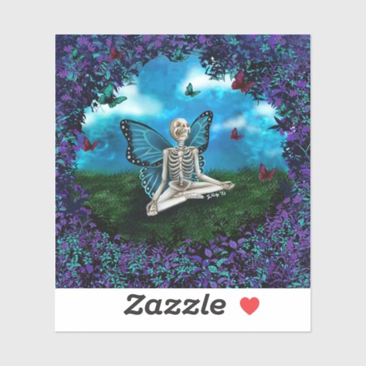 Skeleton Fairy Sticker (Vel)