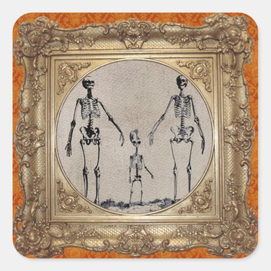 Skeleton Family Sticker (Voorkant)