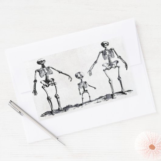 Skeleton Family Sticker (Envelop)