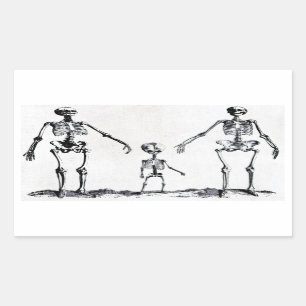 Skeleton Family Sticker