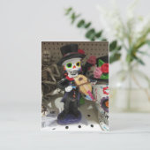 Skeleton Fiddler Briefkaart (Staand voorkant)