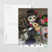 Skeleton Fiddler Briefkaart (Voorkant / Achterkant)