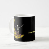 Skeleton fietsbeker koffiemok (Voorkant links)