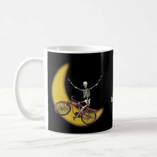 Skeleton fietsbeker koffiemok (Links)
