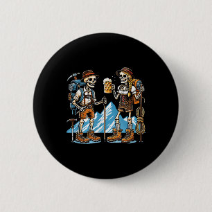 Skeleton Football Halloween Kostuum Funny Mannen B Ronde Button 5,7 Cm