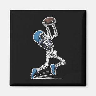 Skeleton Football Halloween Mannen Jongens Vrouwen Magneet