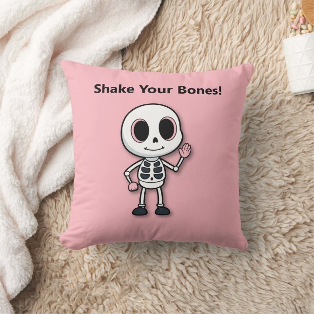 Skeleton Fun | Verjaardagsfeestje met Halloween Kussen (Deken)