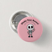Skeleton Fun | Verjaardagsfeestje met Halloween Ronde Button 3,2 Cm (Voorkant /achterkant)
