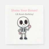 Skeleton Fun | Verjaardagsfeestje met Halloween Servet (Voorkant)