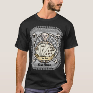 Skeleton Gambler Poker T-shirt