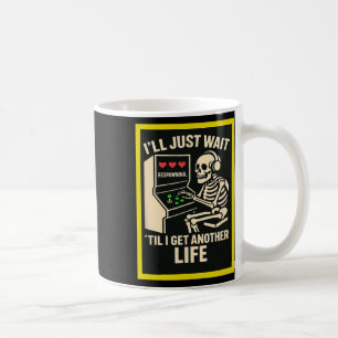 Skeleton Gamer Arcade-ontwerp – Grappige Retro Gam Koffiemok